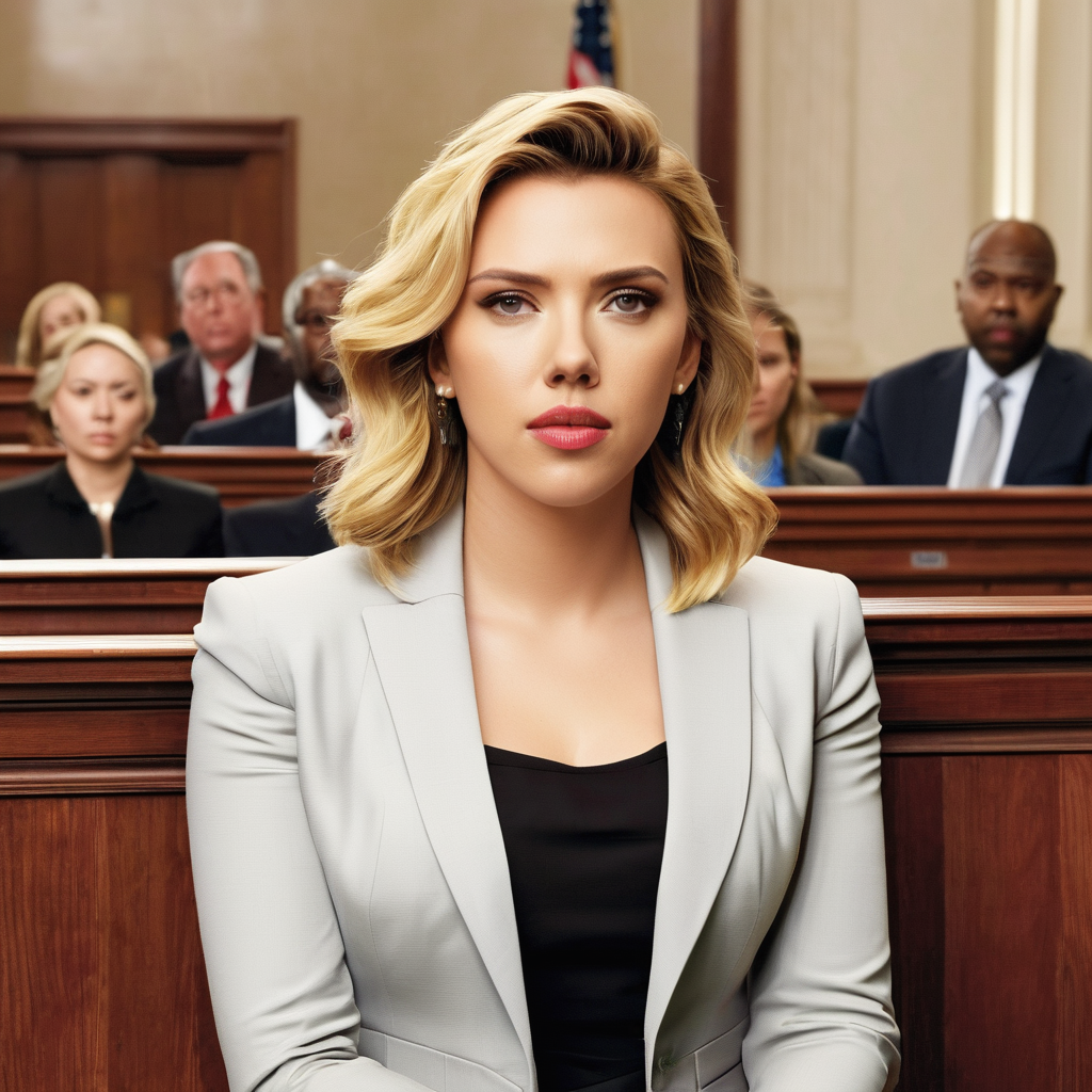 Scarlett Johansson in court