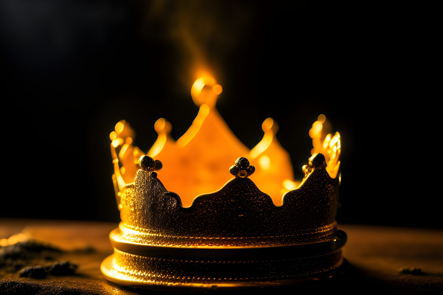 seizing a golden crown
