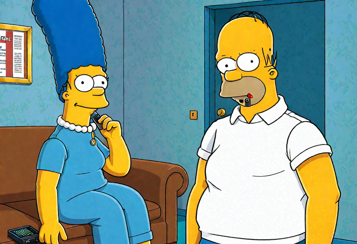 Simpson's Style Someone Who is Boring, Old and Long on Bitcoin, Gold, and the S