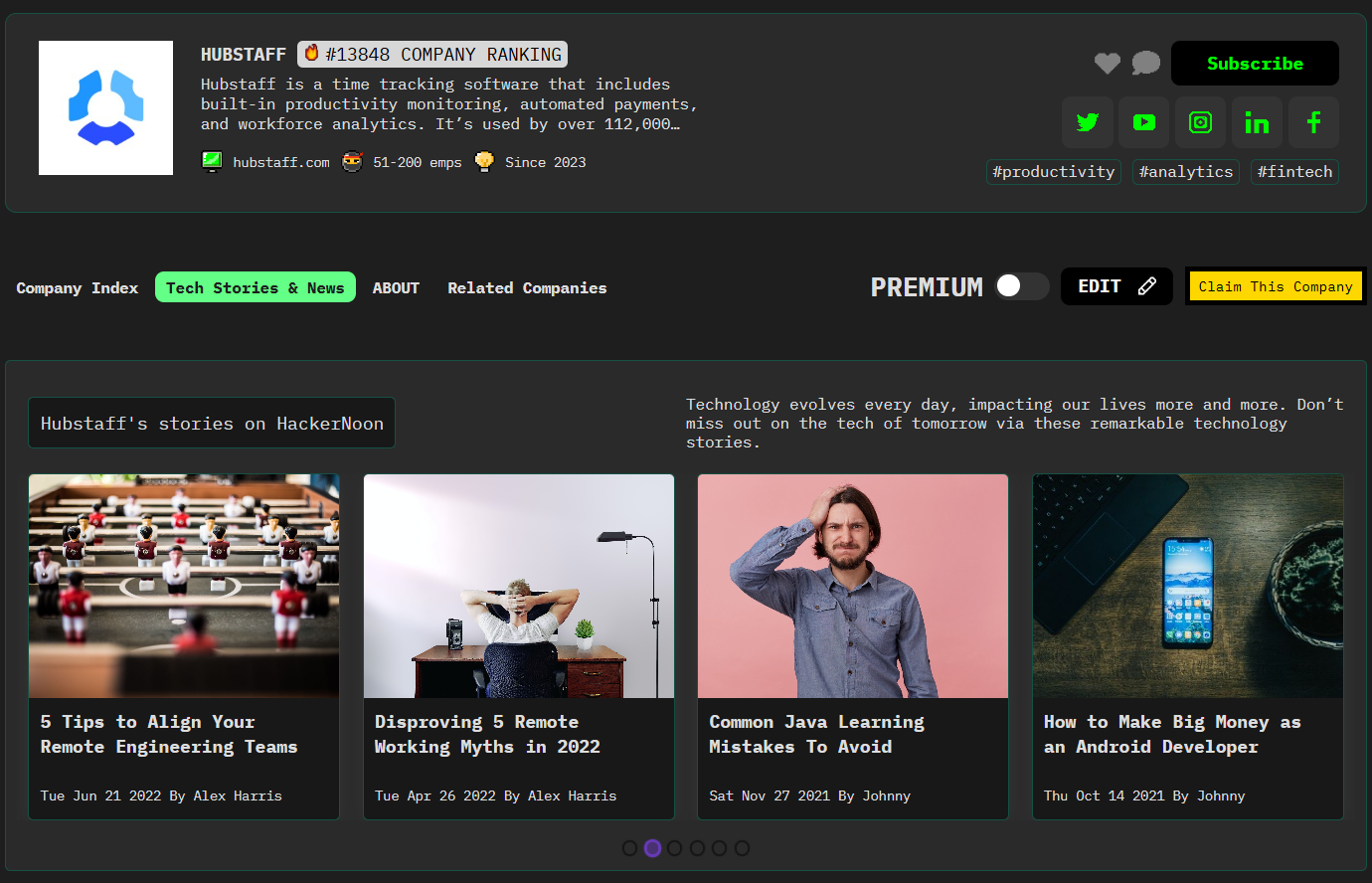 Meet Hubstaff: HackerNoon Company of the Week