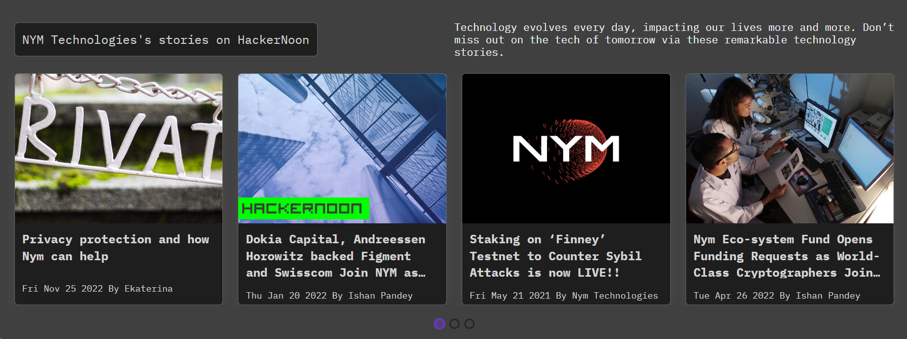 Meet NYM: HackerNoon Company of the Week