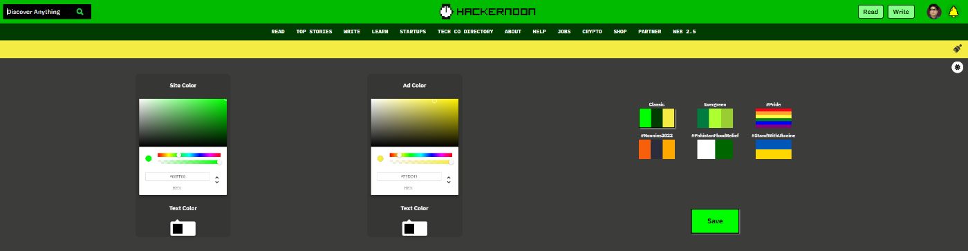 Customize your site's color with some of our color templates