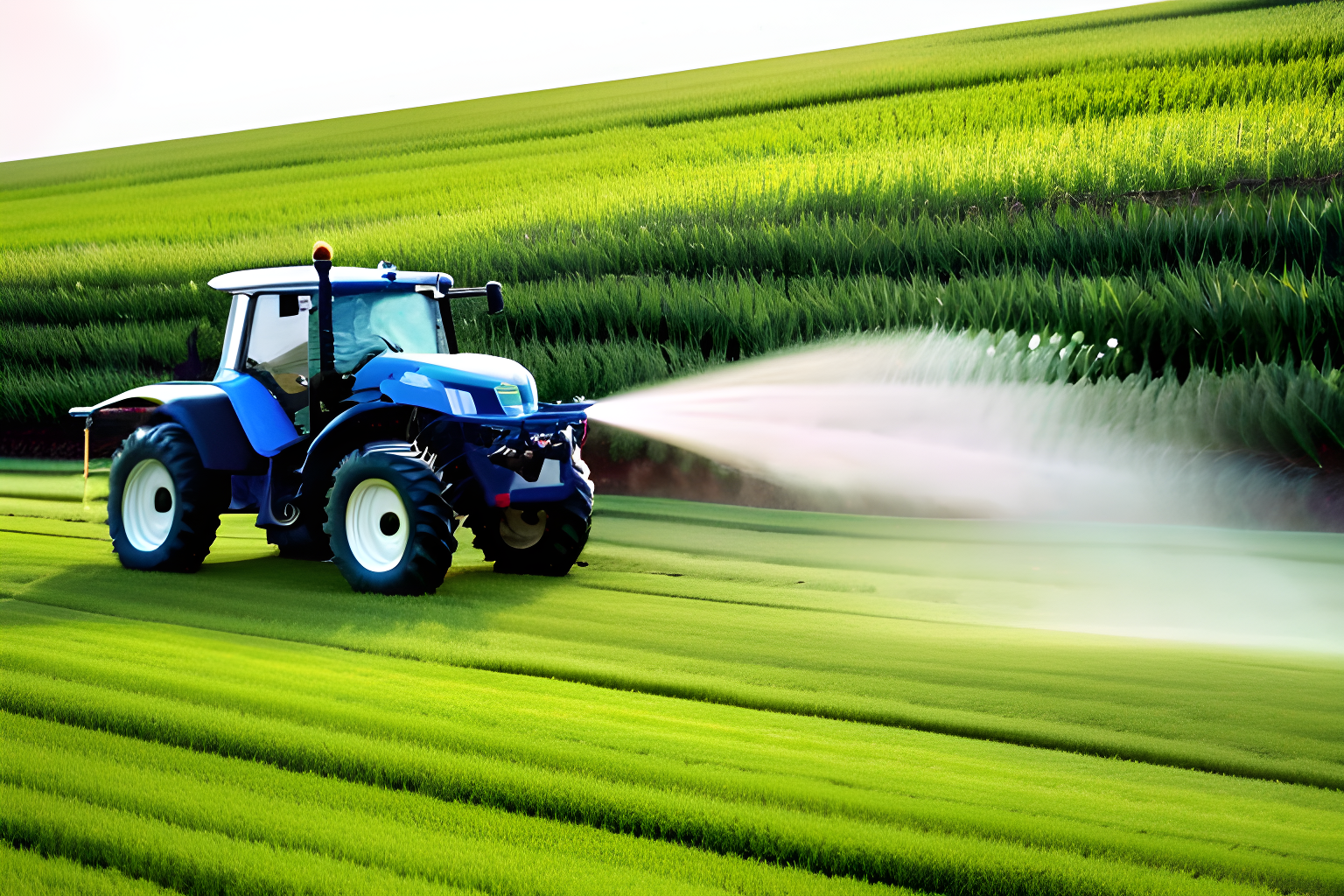 spraying pesticide