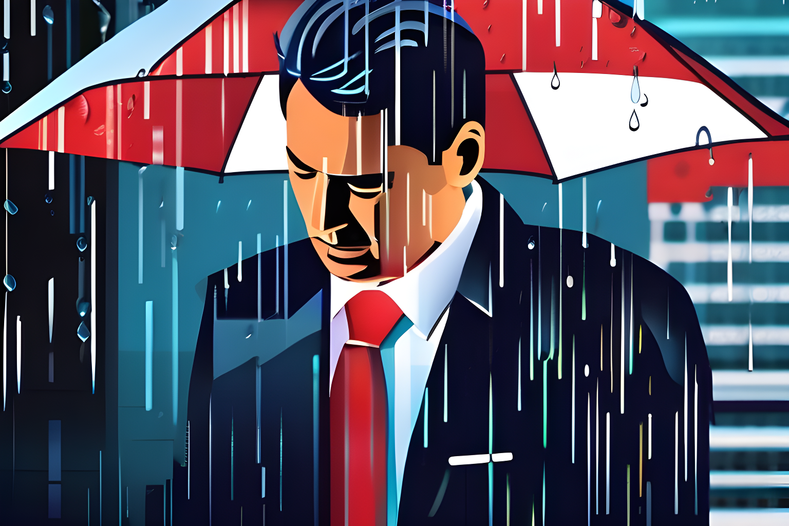 stock traders crying in the rain