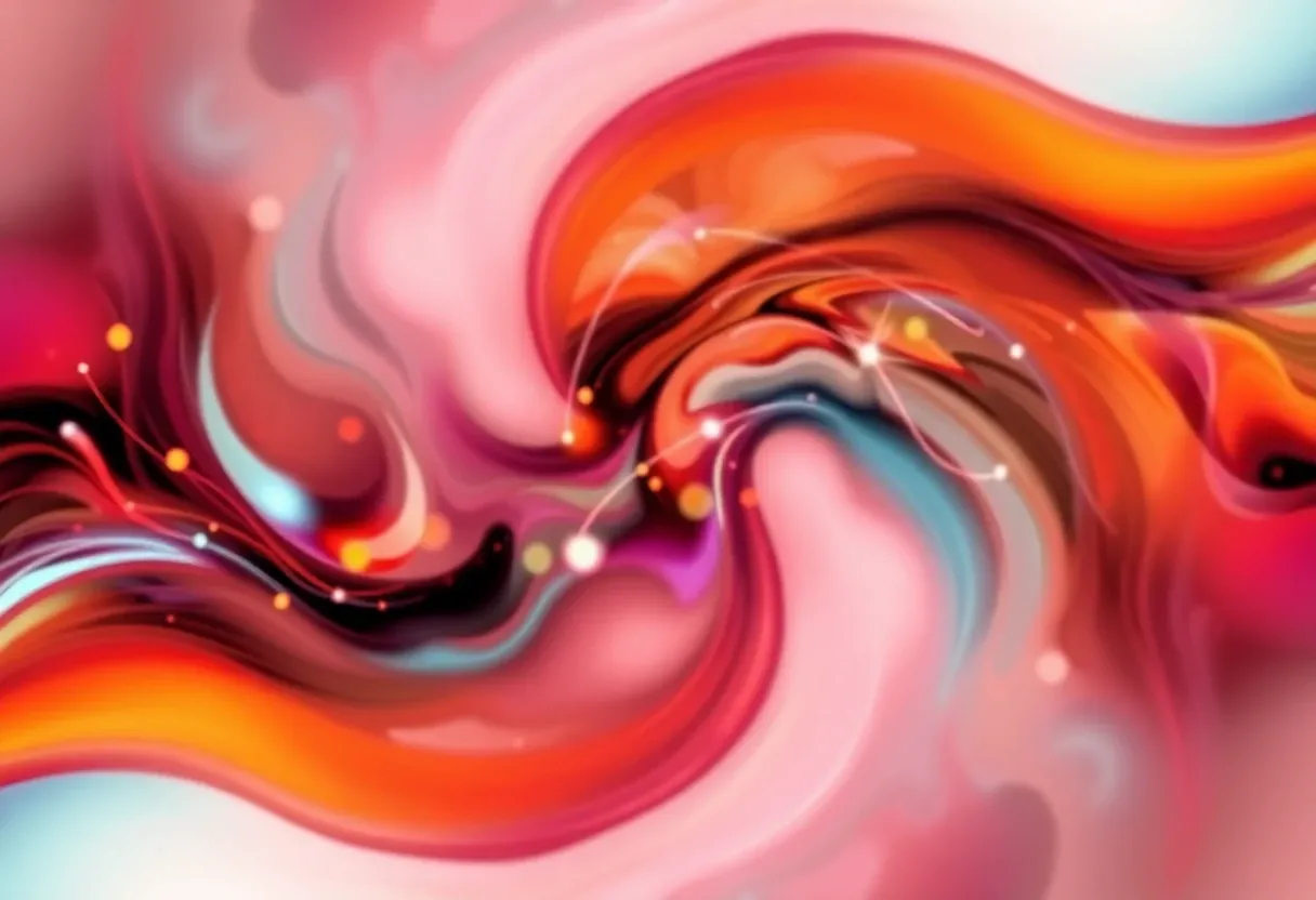 synchronization abstract art style