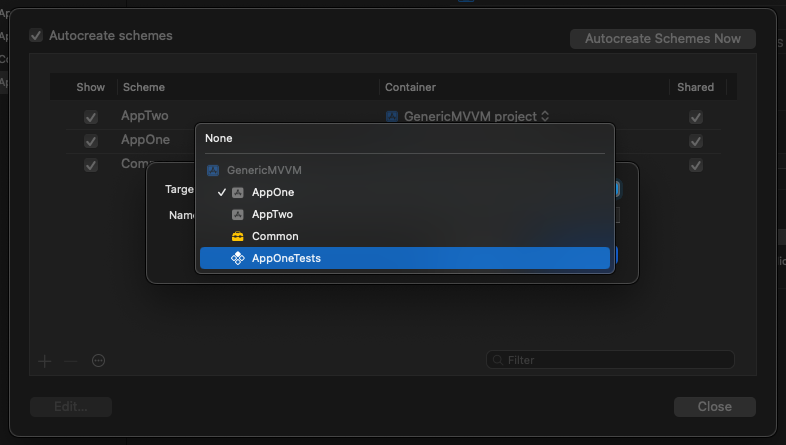 Additional step manually add a target