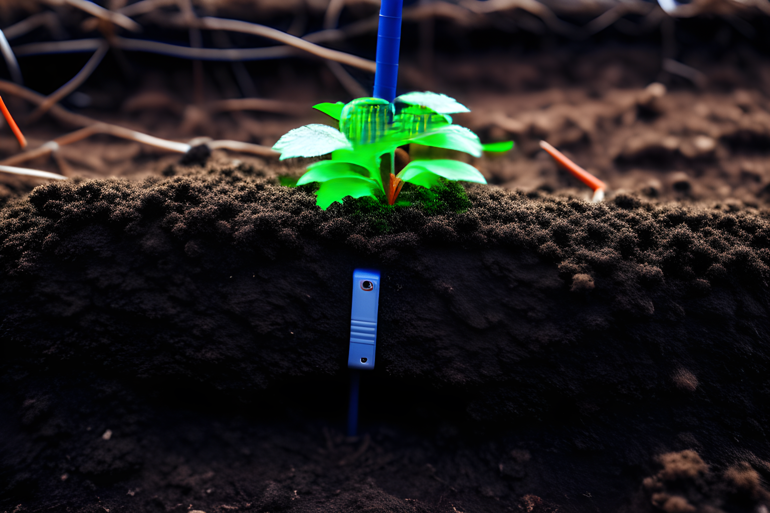 tech growing from the ground