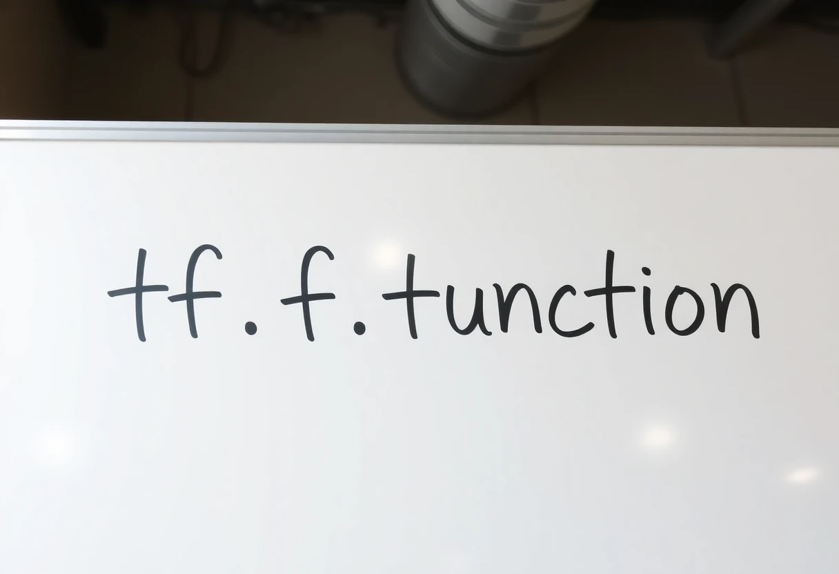 "tf.function" on a white board