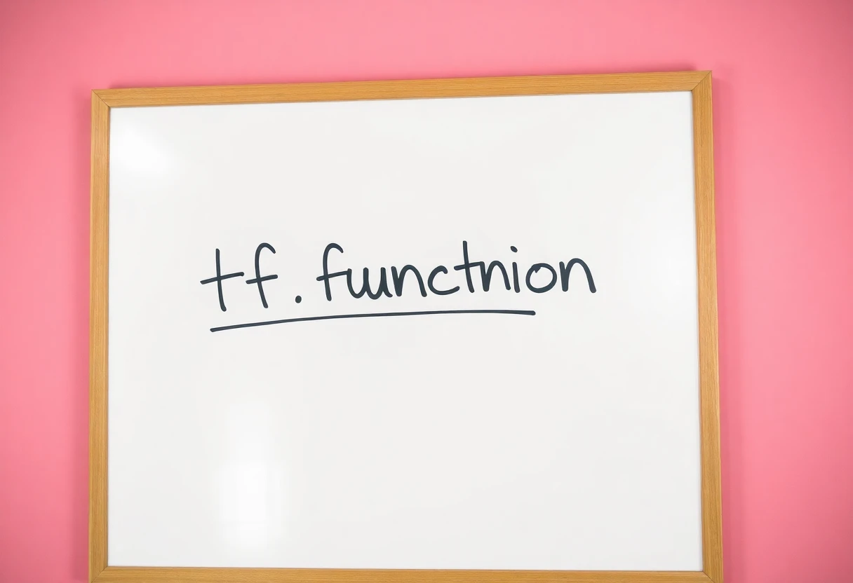 "tf.function" on a white board