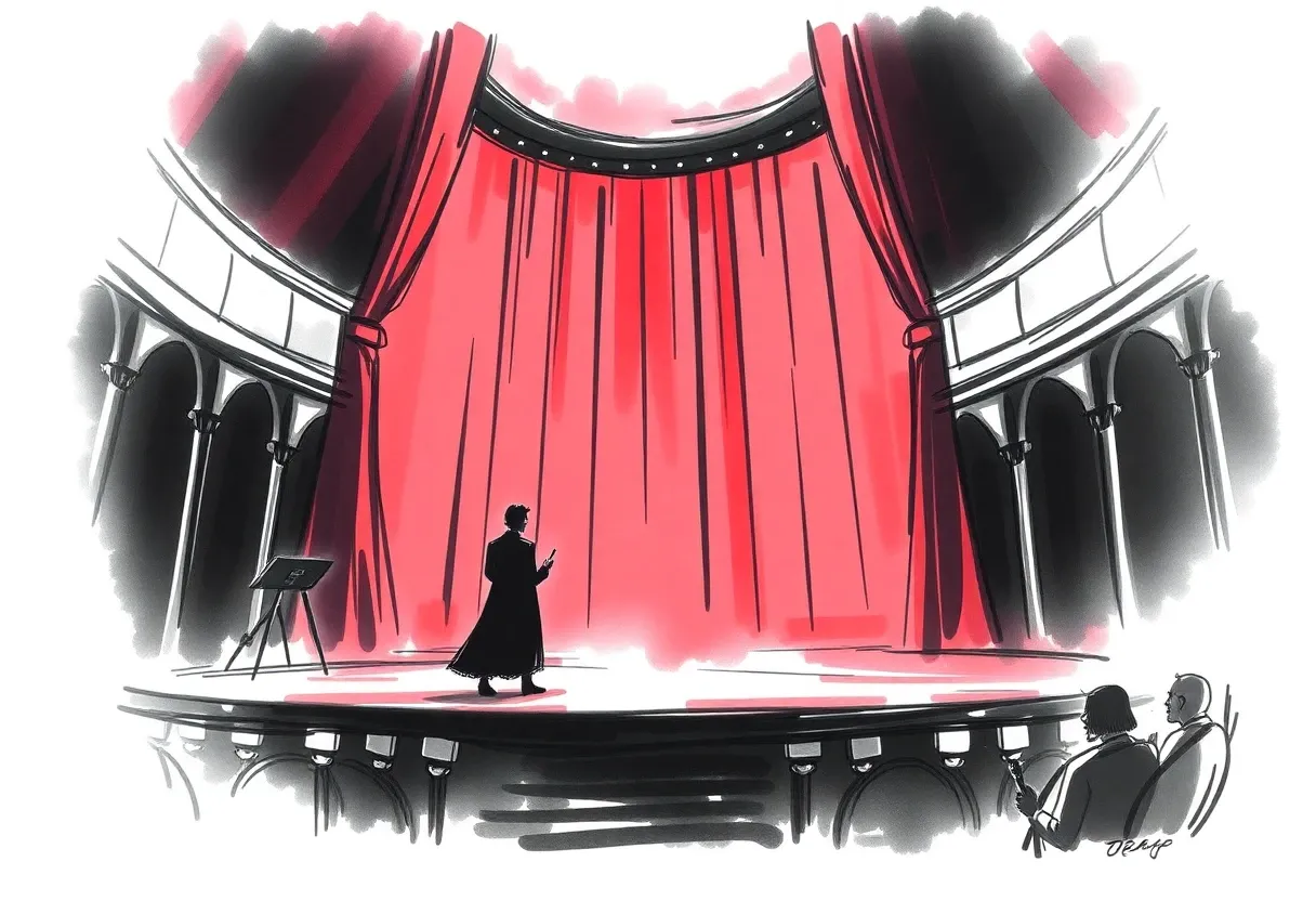 the end of an opera sketch artstyle