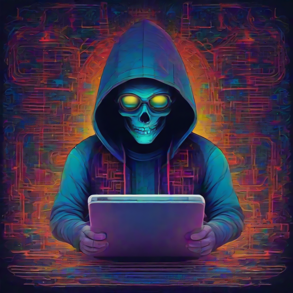 the hacker spirit bright and colorful