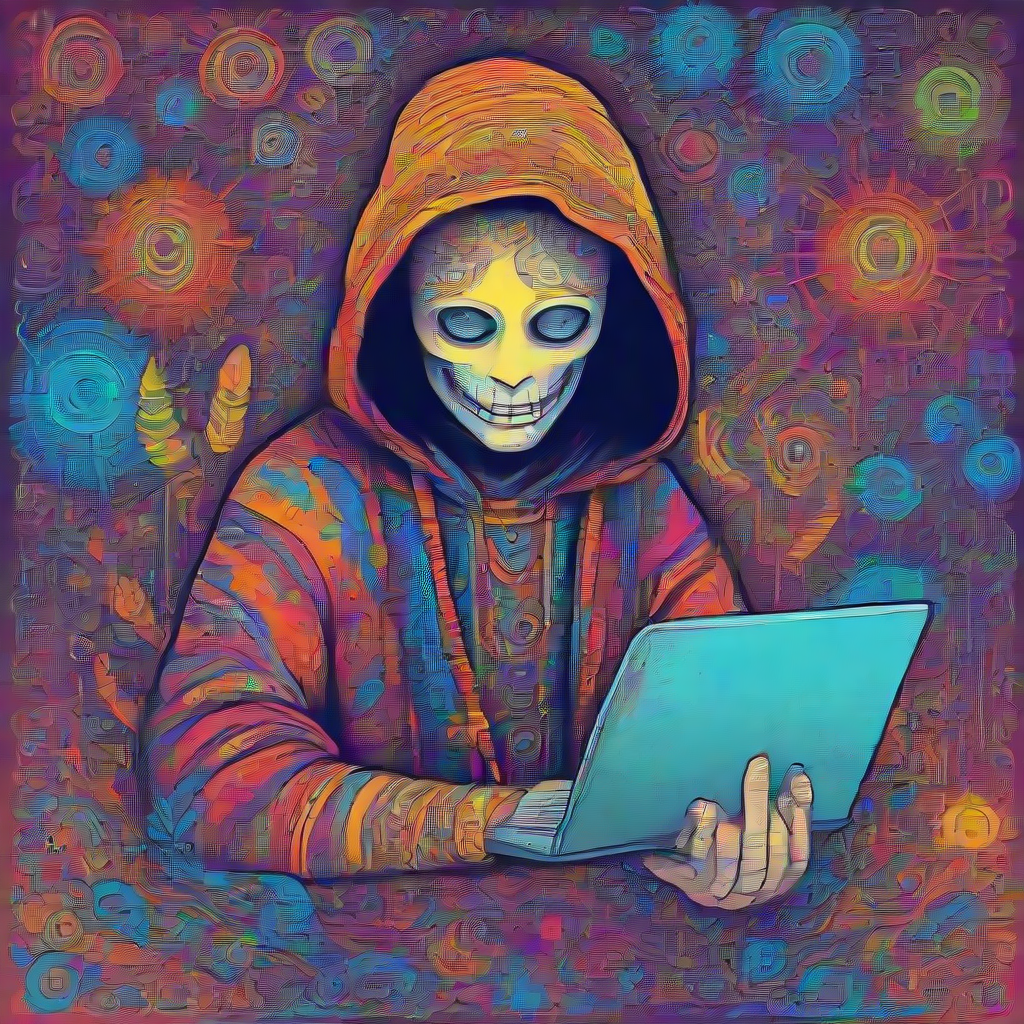 the hacker spirit happy bright and colorful