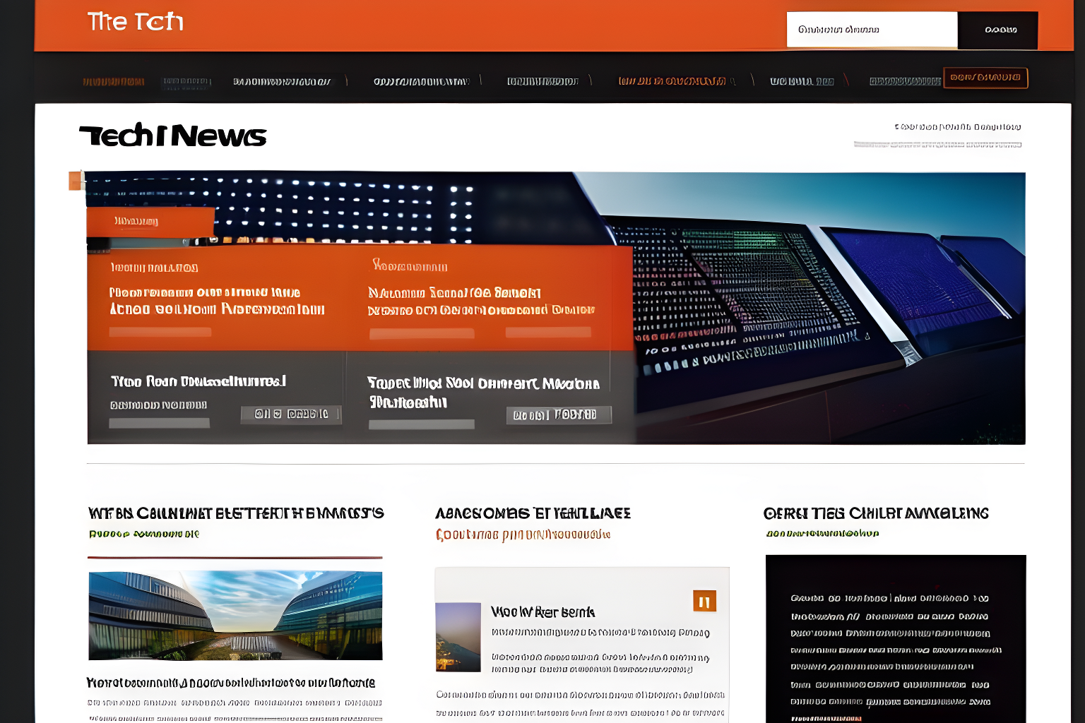 The Tech News Template