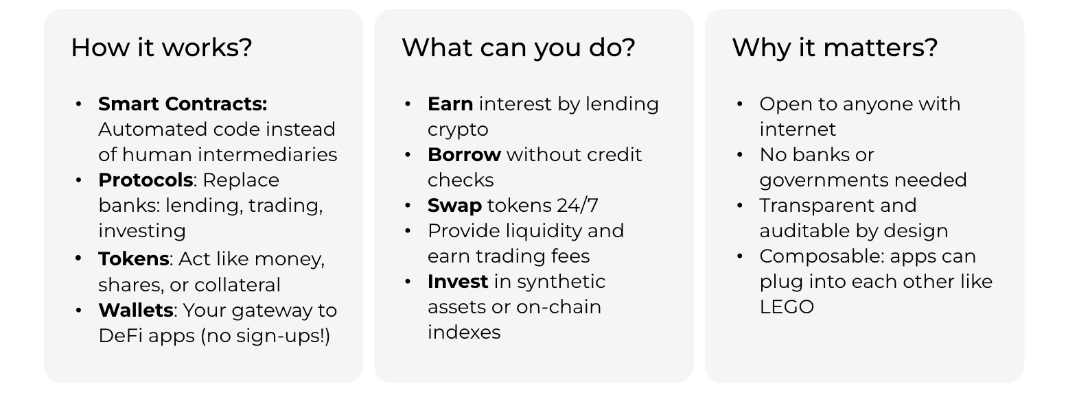 What is DeFi? In case you missed that.