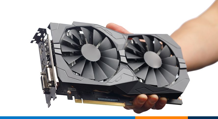 An image of a GPU which is an upgrade of the CPU.