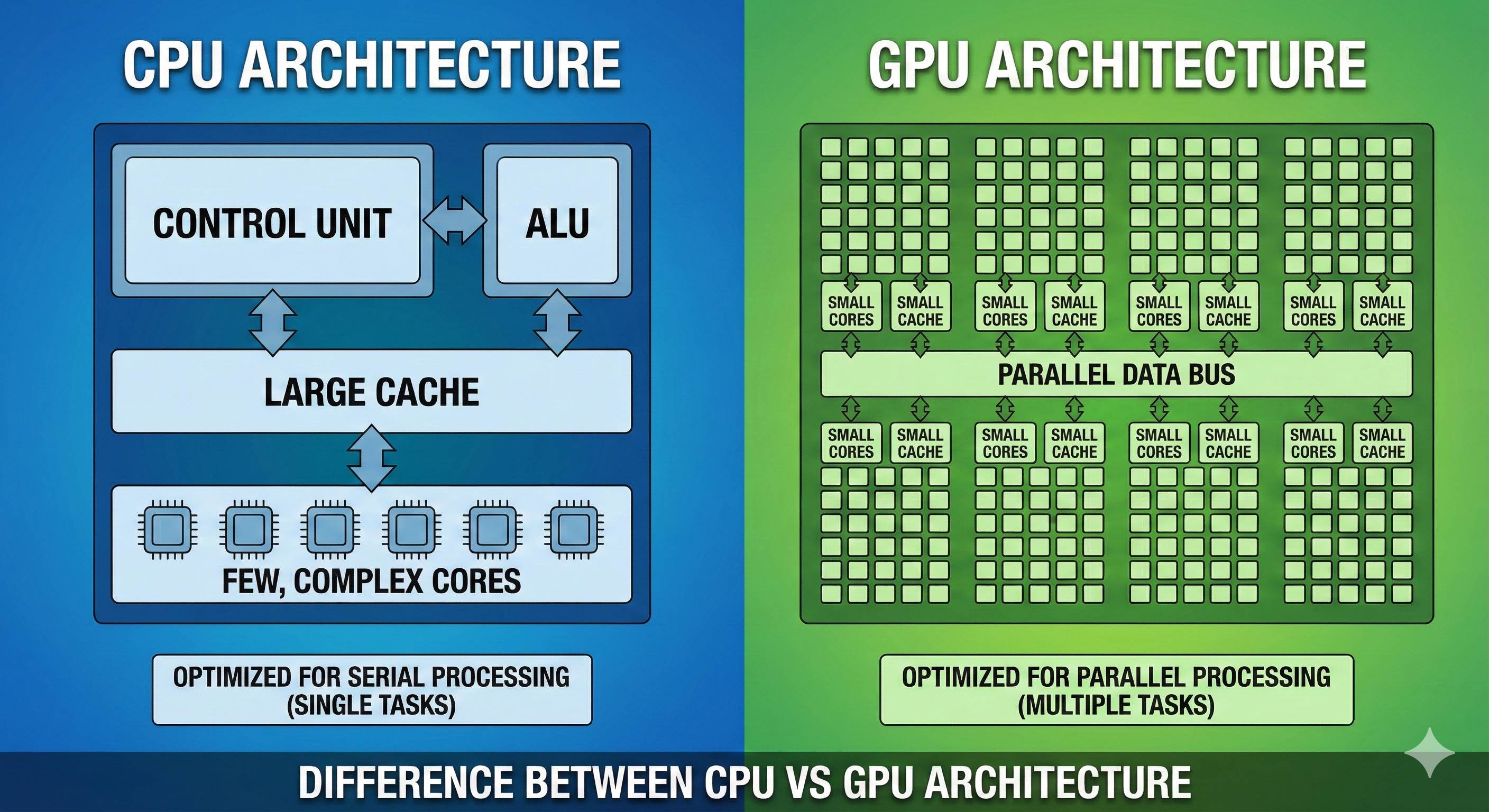 CPU Complexity vs GPU Parallelism