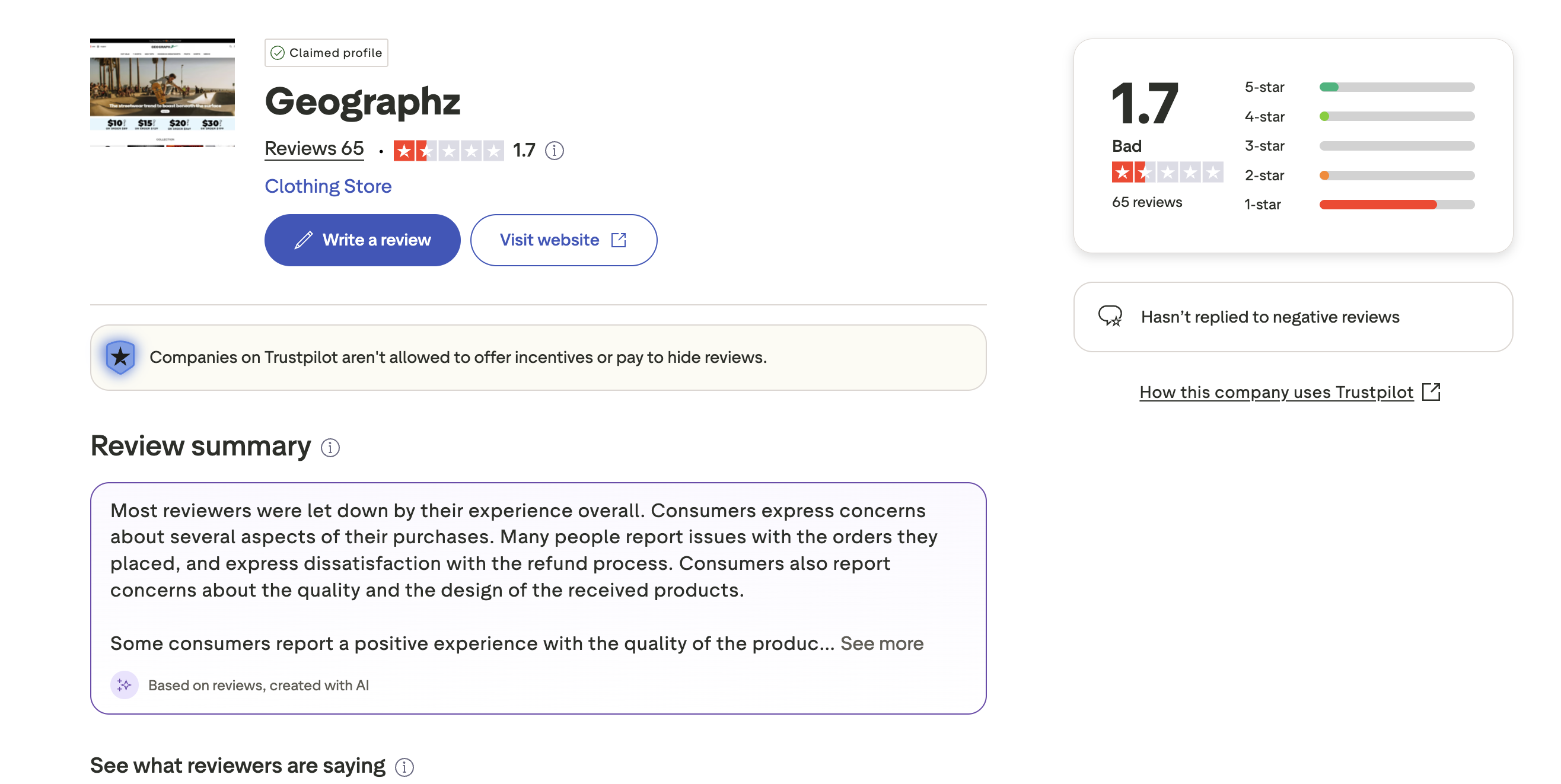 Geographz.com is a SCAM Please Don't Trust: Fake T-Shirts