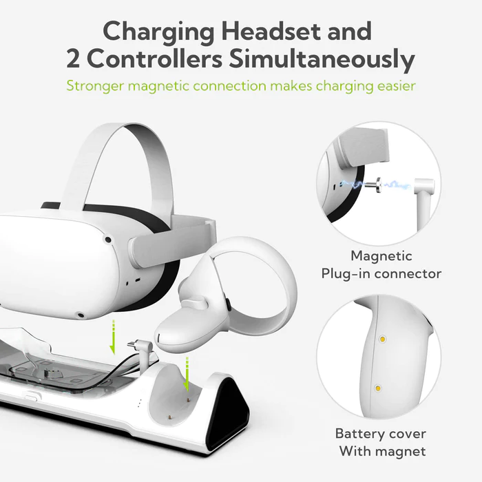 この VR 充電ドックは、市場で最も重要な Quest 2 アクセサリです