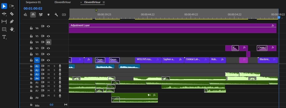 My Timeline Sequence — Every clip tells a story… and reveals a mistake.