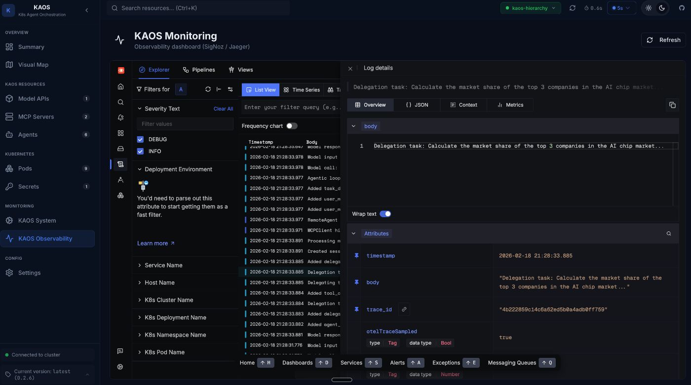 Clicking into a log for viewing the metadata and content