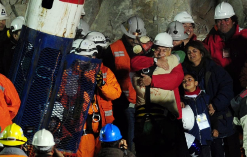 Chilean miners are rescued after 69 days underground