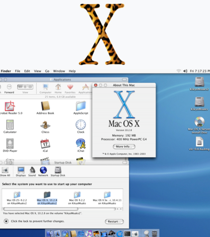 Apple introduced Mac OS X 10.2 code named Jaguar.