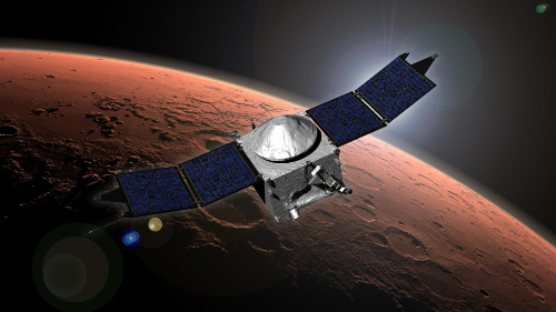  NASA launched the MAVEN probe to Mars