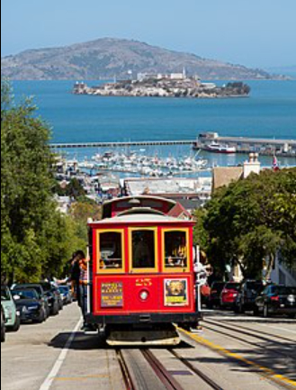 The San Francisco cable car system began operations