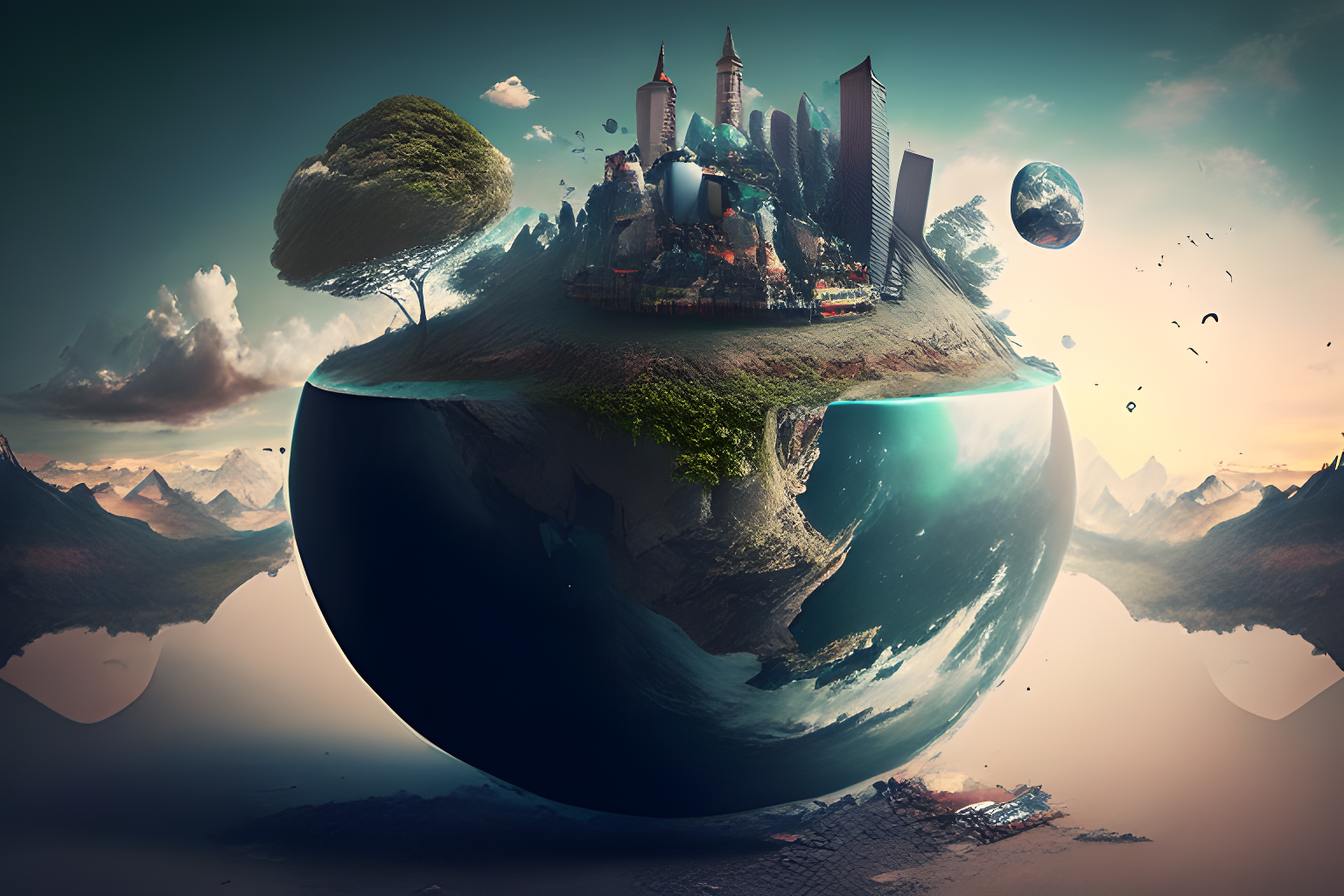 using photoshop to create a world