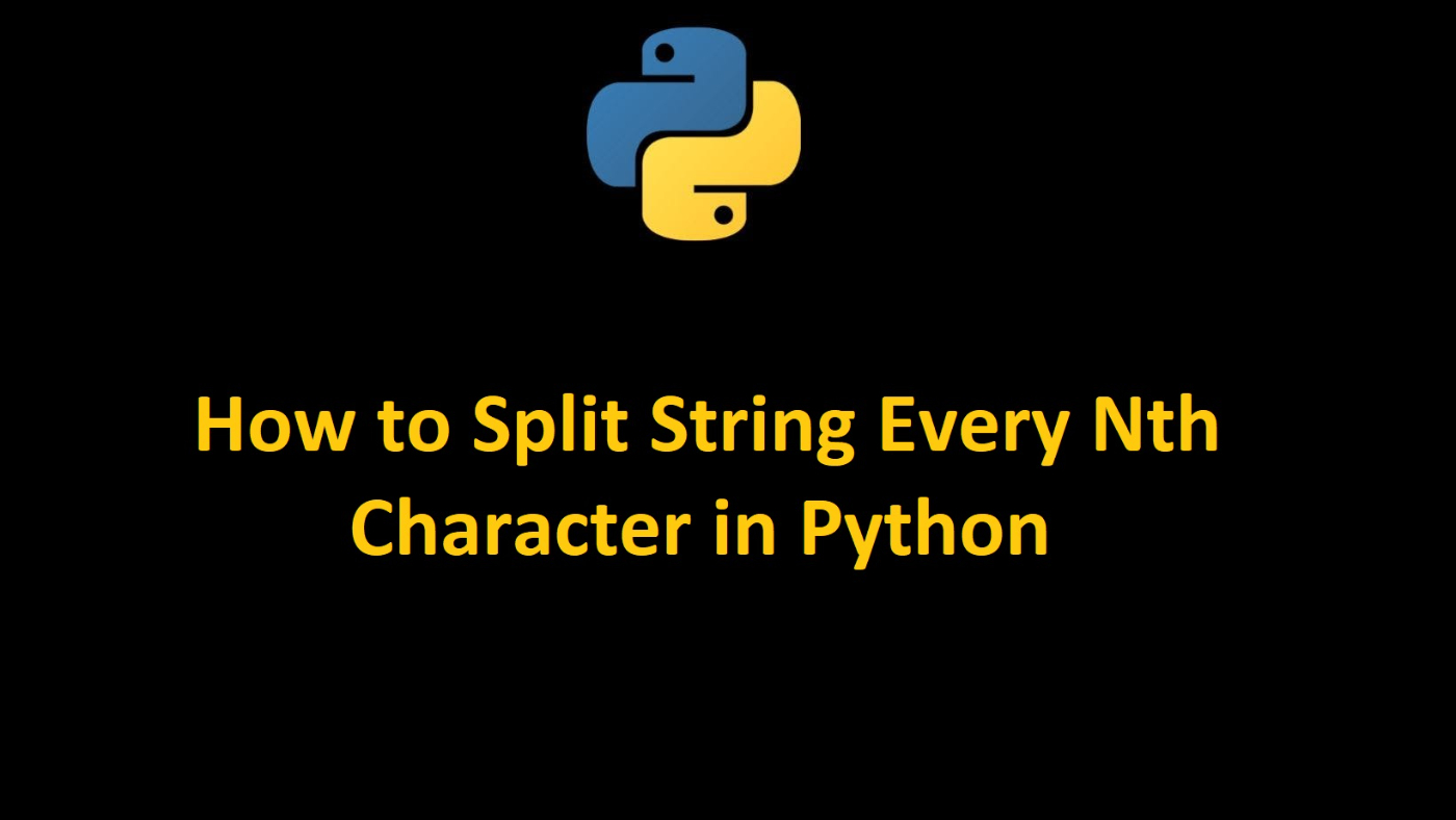 How to Split String Every Nth Character in Python