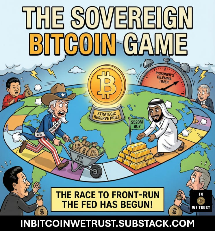 The Sovereign Prisoner’s Dilemma: Why Every Nation Now Has to Front-Run America Into Bitcoin