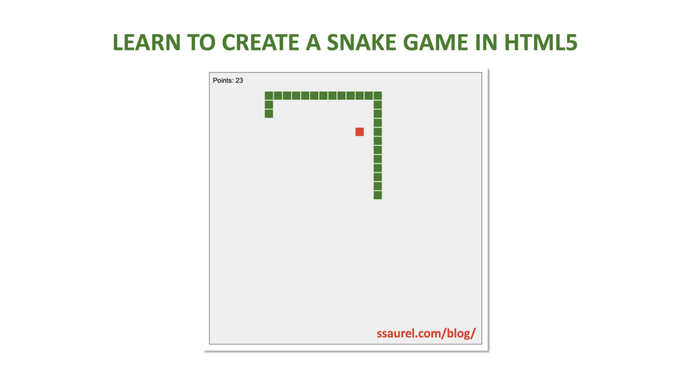 Revive Some Nostalgia: Recreating the Snake Game Using HTML5's Canvas API and JavaScript