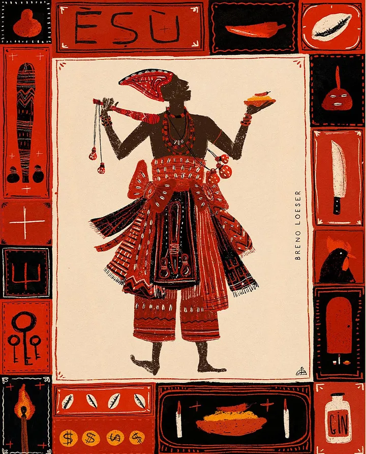 Èṣù, the Yoruba ideology & force of consequences & uncertainty. The one at the crossroads.