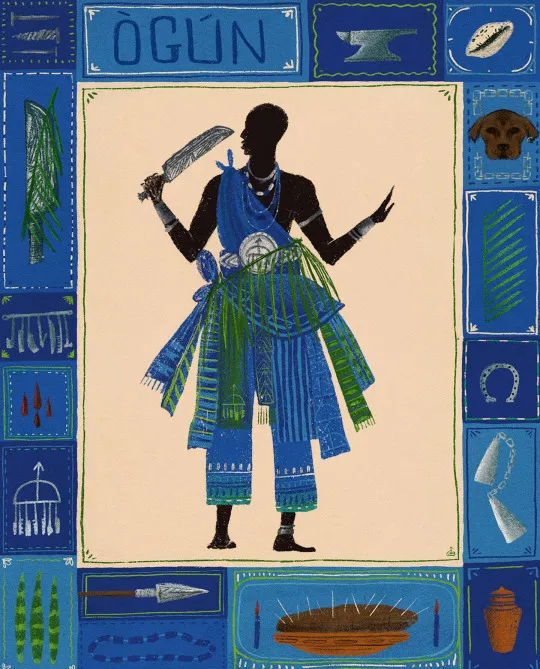 Ogun Lakaaye, the Yoruba force & ideology of technology. The ambidextrous warrior that crushes inertia.