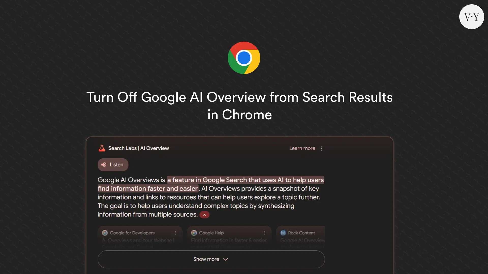 Turn Off Google AI Overview From Search Results in Chrome