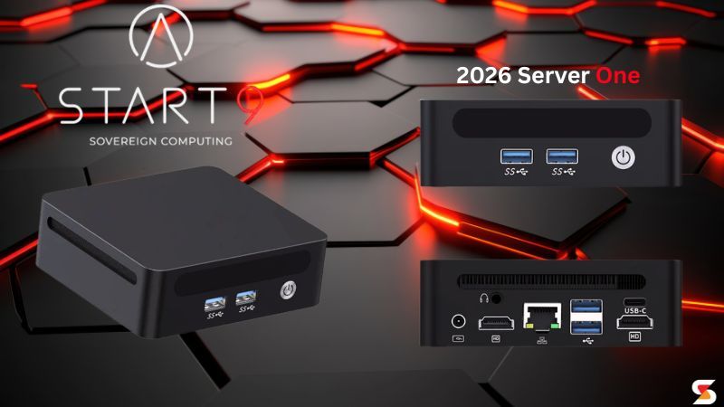 The Start9 Server One: 4.5 x 4.2 x 1.5 inches, 15W idle, 50+ self-hosted apps. It replaced $1,200/year in cloud subscriptions.