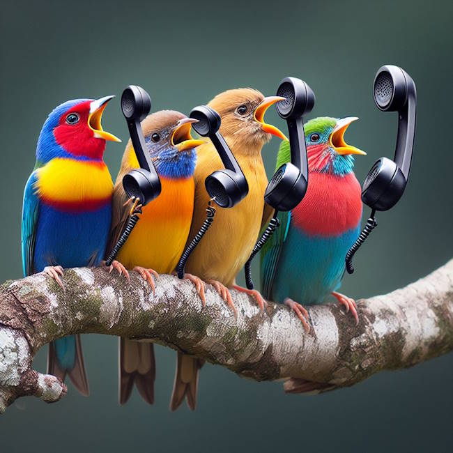 four calling birds