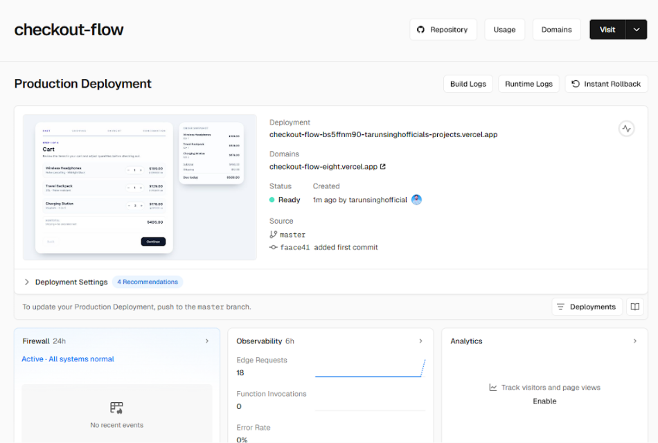 Production deployment