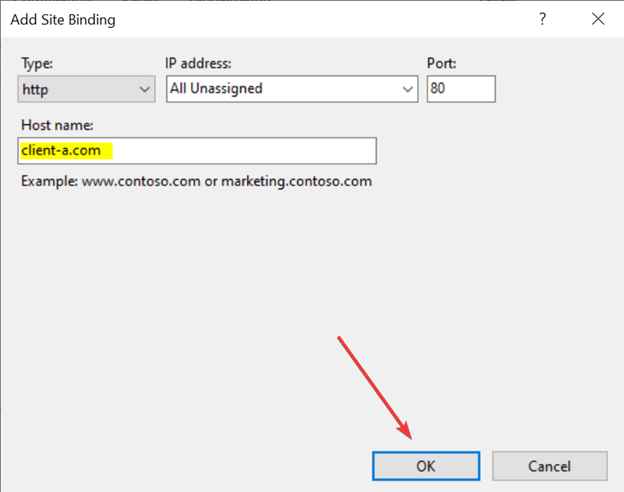 I used http binding but if you have SSL Certificates you may use HTTPS bindings as well