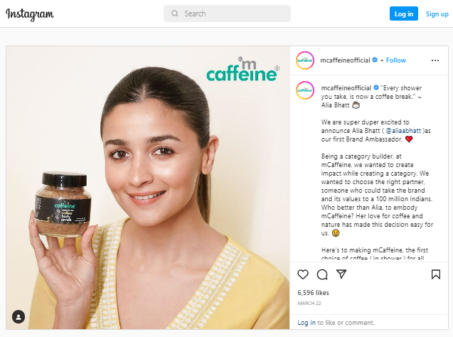 Alia Bhatt promotes mCaffeine saying ”Every shower you take, is now a coffee break”