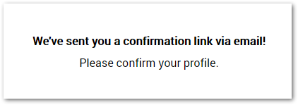 Confirmation screen