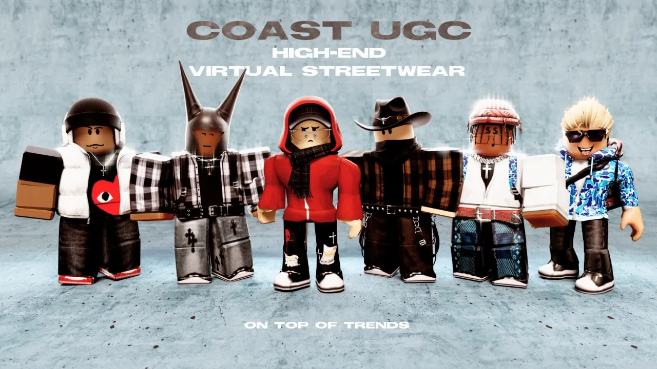 Coast UGC, one of Batura’s top Roblox fashion lines, features high-end virtual streetwear inspired by real-world luxury and youth culture trends.