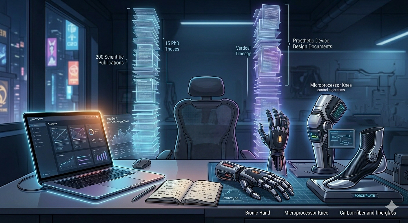 200 Scientific Papers, 15 Theses, and 3 Prosthetic Designs — All While Building My Startup