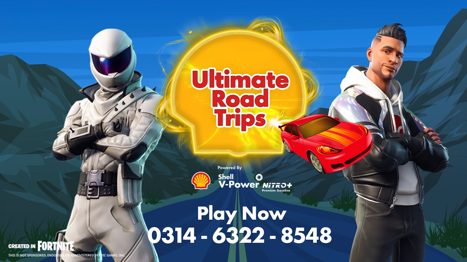 Ultimate Road Trips” promo created in Fortnite. All rights belong to Epic Games and Shell. Used here for editorial purposes only