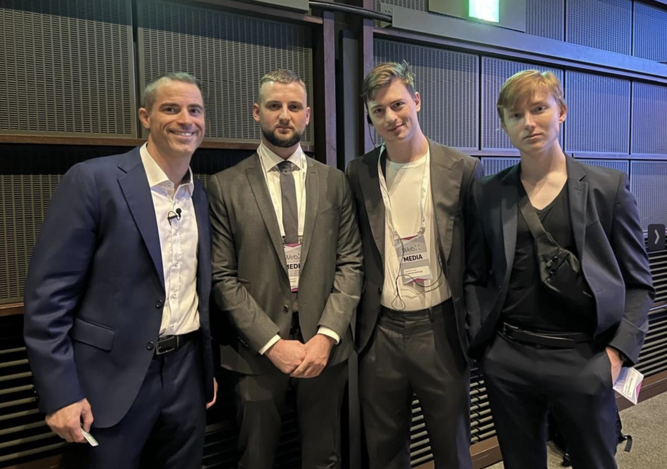  Roger Ver, Valerias Bangert, Joey Bertschler and Alan Simon