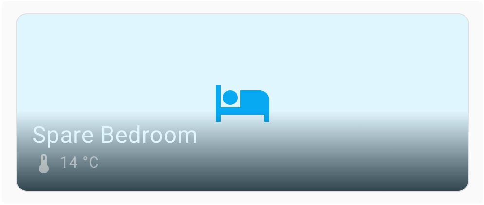 Area displaying its temperature