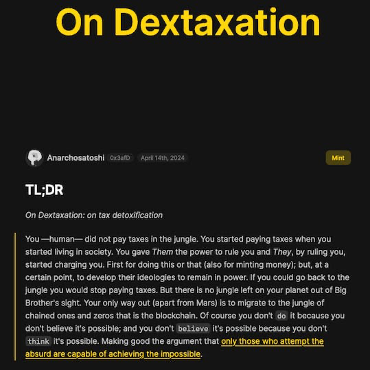On Dextaxation