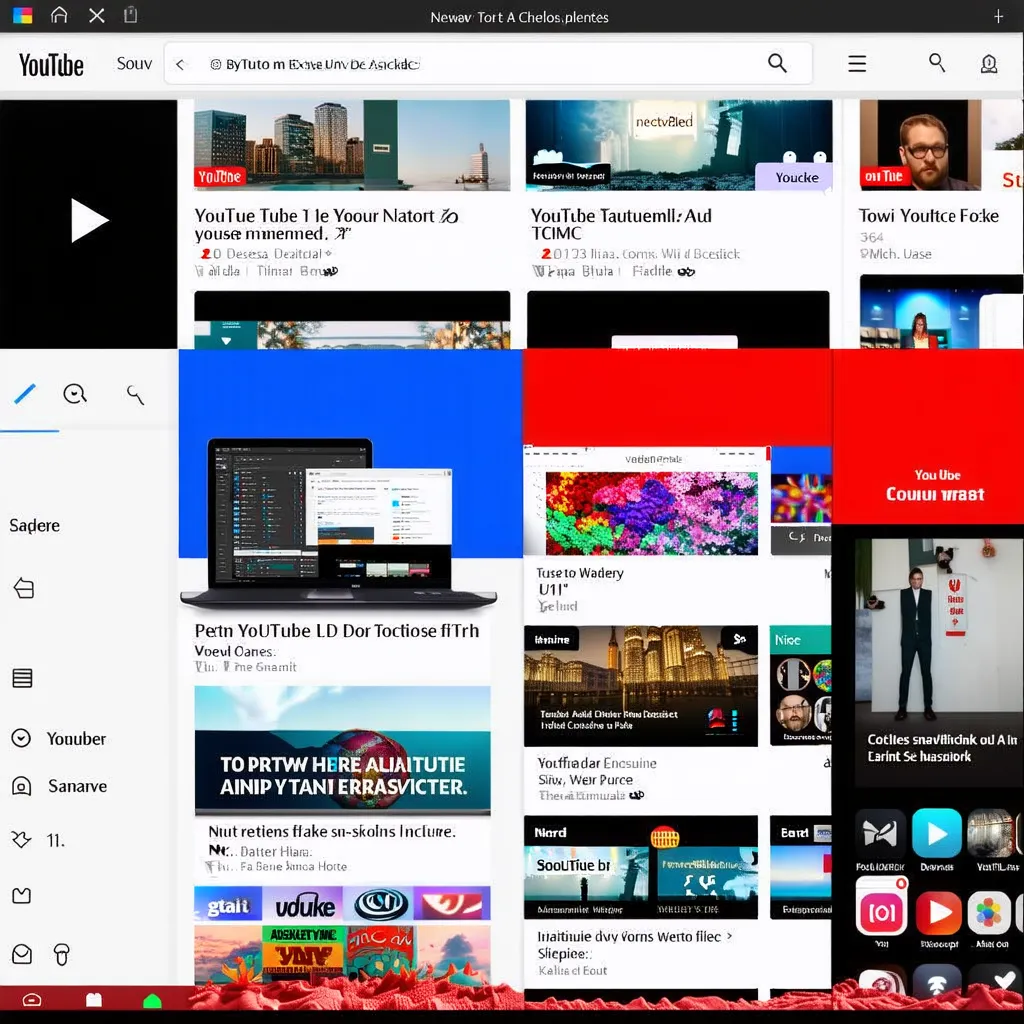 youtube's interface