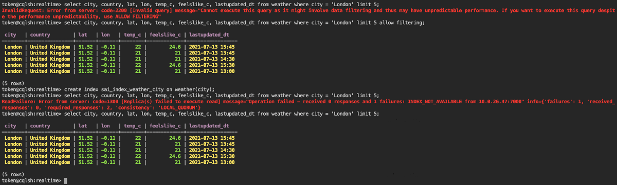 Create a Storage-attached Index based on read access patterns.