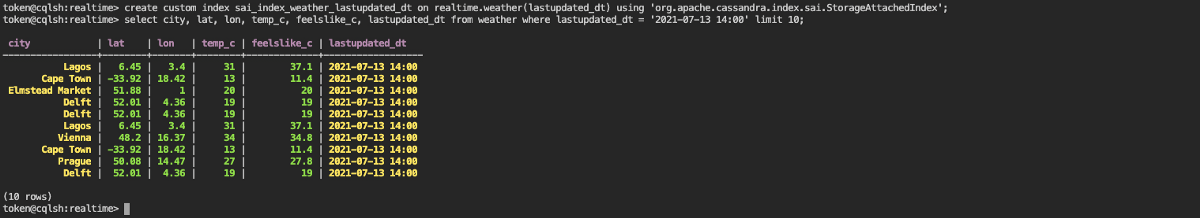 Query data using a Storage-attached Index.